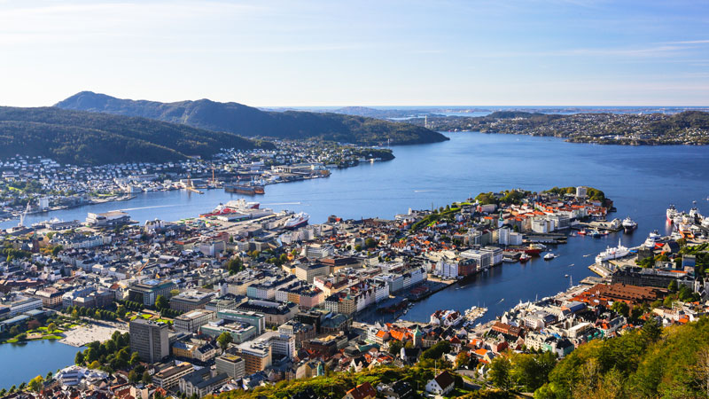 I Bergen - ankomst